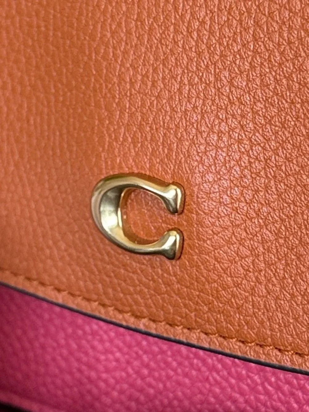 COACH🩷🧡Hayden🧡🩷COLORBLOCK CONVERTIBLE PEBBLE LEATHER CROSSBODY BAG 🌟NWOT🌟